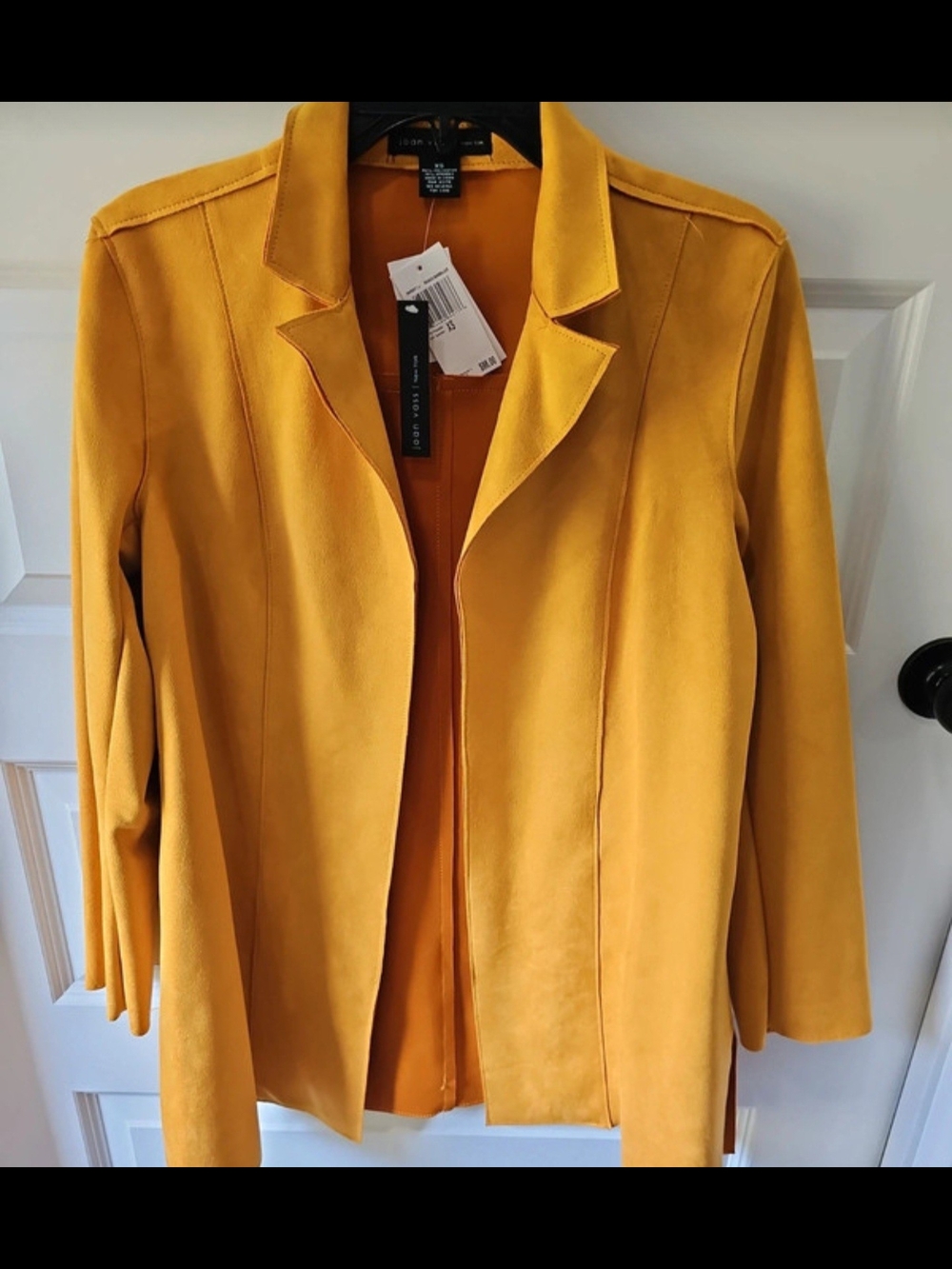 Worthington Mustard Open-Front Blazer Jacket
